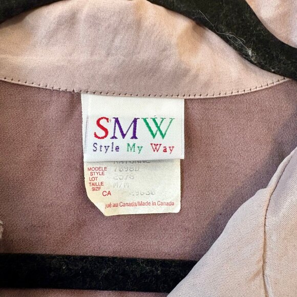 Style My Way Light Purple Blouse T-Shirt Top – Size Medium - Picture 7 of 9